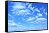 Blue Sky with Clouds, May Be Used as Background-Zoom-zoom-Framed Stretched Canvas