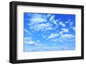 Blue Sky with Clouds, May Be Used as Background-Zoom-zoom-Framed Premium Photographic Print