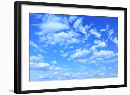 Blue Sky with Clouds, May Be Used as Background-Zoom-zoom-Framed Photographic Print