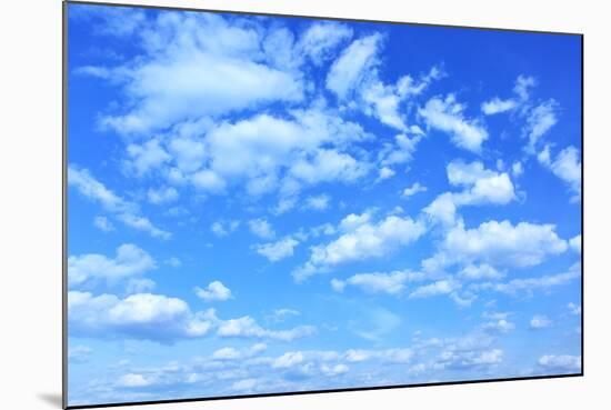 Blue Sky with Clouds, May Be Used as Background-Zoom-zoom-Mounted Photographic Print