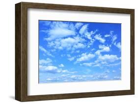 Blue Sky with Clouds, May Be Used as Background-Zoom-zoom-Framed Photographic Print