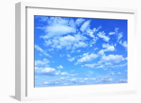 Blue Sky with Clouds, May Be Used as Background-Zoom-zoom-Framed Photographic Print