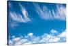 Blue Sky with Whispy Clouds-Mark Sunderland-Stretched Canvas