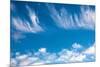 Blue Sky with Whispy Clouds-Mark Sunderland-Mounted Photographic Print