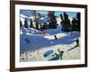 Blue Sledge, Belle Plagne-Andrew Macara-Framed Giclee Print