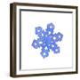 Blue Snowflake 2-Wendy Edelson-Framed Giclee Print