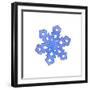 Blue Snowflake 2-Wendy Edelson-Framed Giclee Print