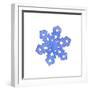 Blue Snowflake 2-Wendy Edelson-Framed Giclee Print