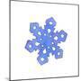 Blue Snowflake 2-Wendy Edelson-Mounted Giclee Print