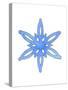 Blue Snowflake 3-Wendy Edelson-Stretched Canvas