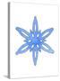 Blue Snowflake 3-Wendy Edelson-Stretched Canvas