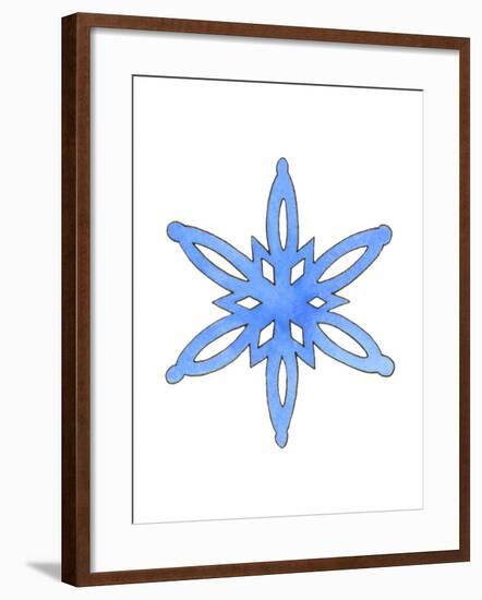 Blue Snowflake 3-Wendy Edelson-Framed Giclee Print