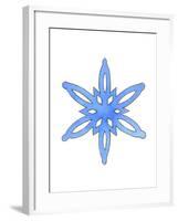 Blue Snowflake 3-Wendy Edelson-Framed Giclee Print