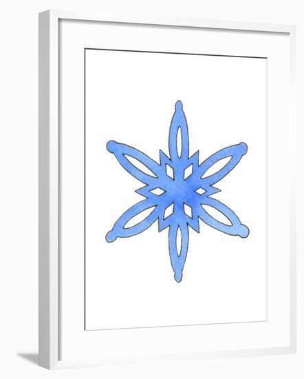 Blue Snowflake 3-Wendy Edelson-Framed Giclee Print