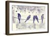 Blue Songbirds-Mindy Sommers-Framed Giclee Print