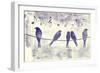 Blue Songbirds-Mindy Sommers-Framed Giclee Print