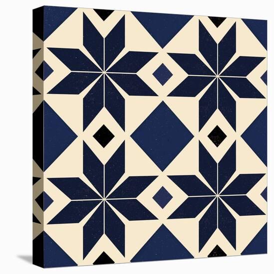 Blue Spanish tile, 2018-Andrew Watson-Stretched Canvas