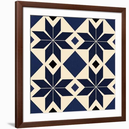 Blue Spanish tile, 2018-Andrew Watson-Framed Giclee Print