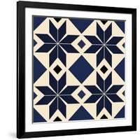 Blue Spanish tile, 2018-Andrew Watson-Framed Giclee Print