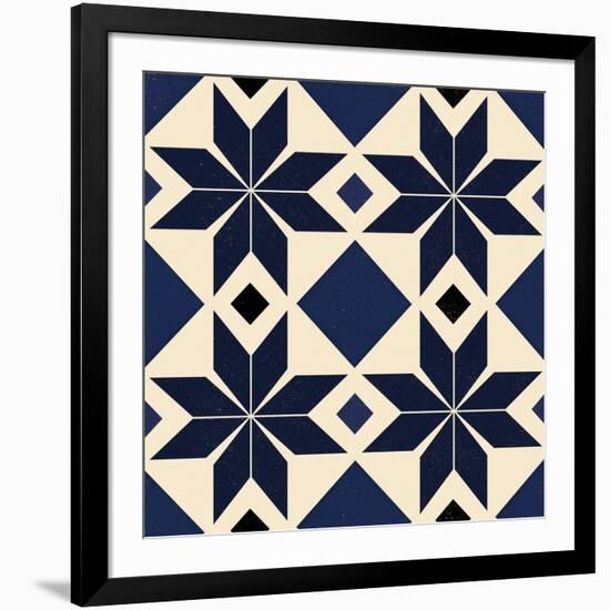 Blue Spanish tile, 2018-Andrew Watson-Framed Giclee Print