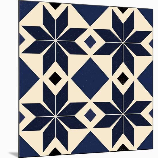 Blue Spanish tile, 2018-Andrew Watson-Mounted Giclee Print