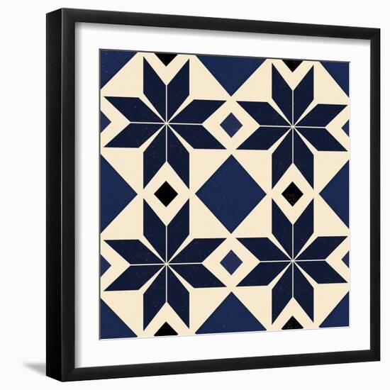 Blue Spanish tile, 2018-Andrew Watson-Framed Giclee Print