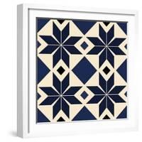 Blue Spanish tile, 2018-Andrew Watson-Framed Giclee Print