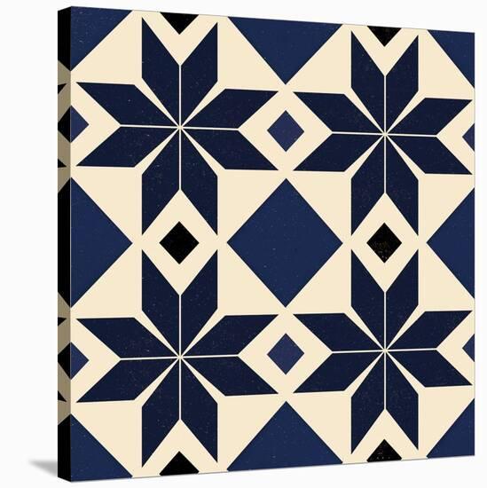 Blue Spanish tile, 2018-Andrew Watson-Stretched Canvas