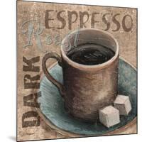 Blue Specialty Coffee II-Todd Williams-Mounted Premium Giclee Print