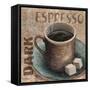 Blue Specialty Coffee II-Todd Williams-Framed Stretched Canvas