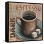 Blue Specialty Coffee II-Todd Williams-Framed Stretched Canvas