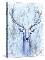 Blue Spirit Deer-Michelle Faber-Stretched Canvas