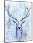 Blue Spirit Deer-Michelle Faber-Mounted Giclee Print