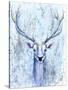 Blue Spirit Deer-Michelle Faber-Stretched Canvas