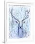 Blue Spirit Deer-Michelle Faber-Framed Giclee Print