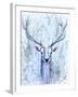 Blue Spirit Deer-Michelle Faber-Framed Giclee Print