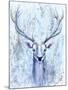 Blue Spirit Deer-Michelle Faber-Mounted Giclee Print