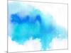 Blue Spot, Watercolor Abstract Hand Painted Background-katritch-Mounted Art Print