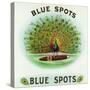 Blue Spots Brand Cigar Box Label-Lantern Press-Stretched Canvas