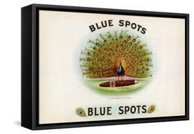 Blue Spots-Art Of The Cigar-Framed Stretched Canvas
