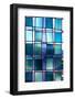 Blue Square Background-meunierd-Framed Photographic Print