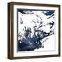 Blue Square Jay Mix-OnRei-Framed Art Print