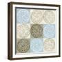 Blue Squared II-Alonzo Saunders-Framed Art Print