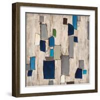 Blue Squared-Dennis Dascher-Framed Art Print