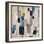 Blue Squared-Dennis Dascher-Framed Art Print