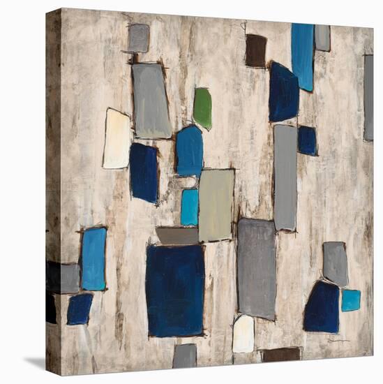 Blue Squared-Dennis Dascher-Stretched Canvas