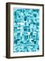 Blue Squares-Erin Lin-Framed Giclee Print