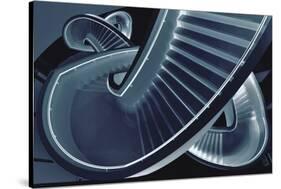 Blue Stair-Henk Van Maastricht-Stretched Canvas