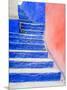 Blue Stairs Leading to Restaurant, Guanajuato, Mexico-Julie Eggers-Mounted Photographic Print