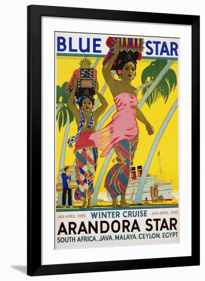 Blue Star Arandora Star Poster-Kenneth Shoesmith-Framed Giclee Print